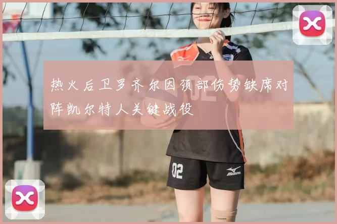 热火后卫罗齐尔因颈部伤势缺席对阵凯尔特人关键战役