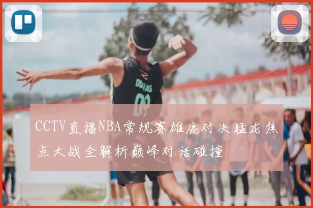 CCTV直播NBA常规赛雄鹿对决猛龙焦点大战全解析巅峰对话碰撞